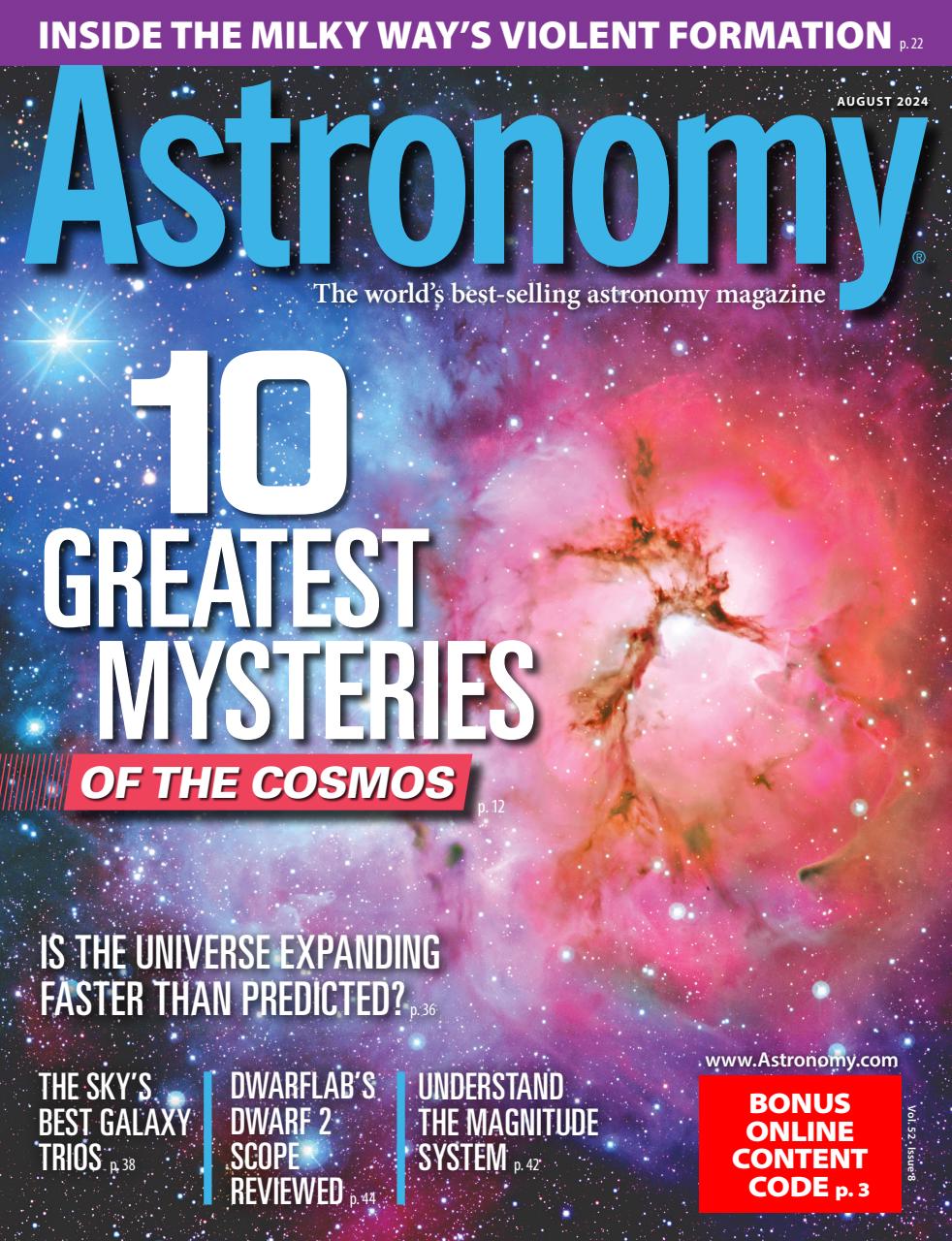 Astronomy Magazine Subscriptions and August 2024 Issue