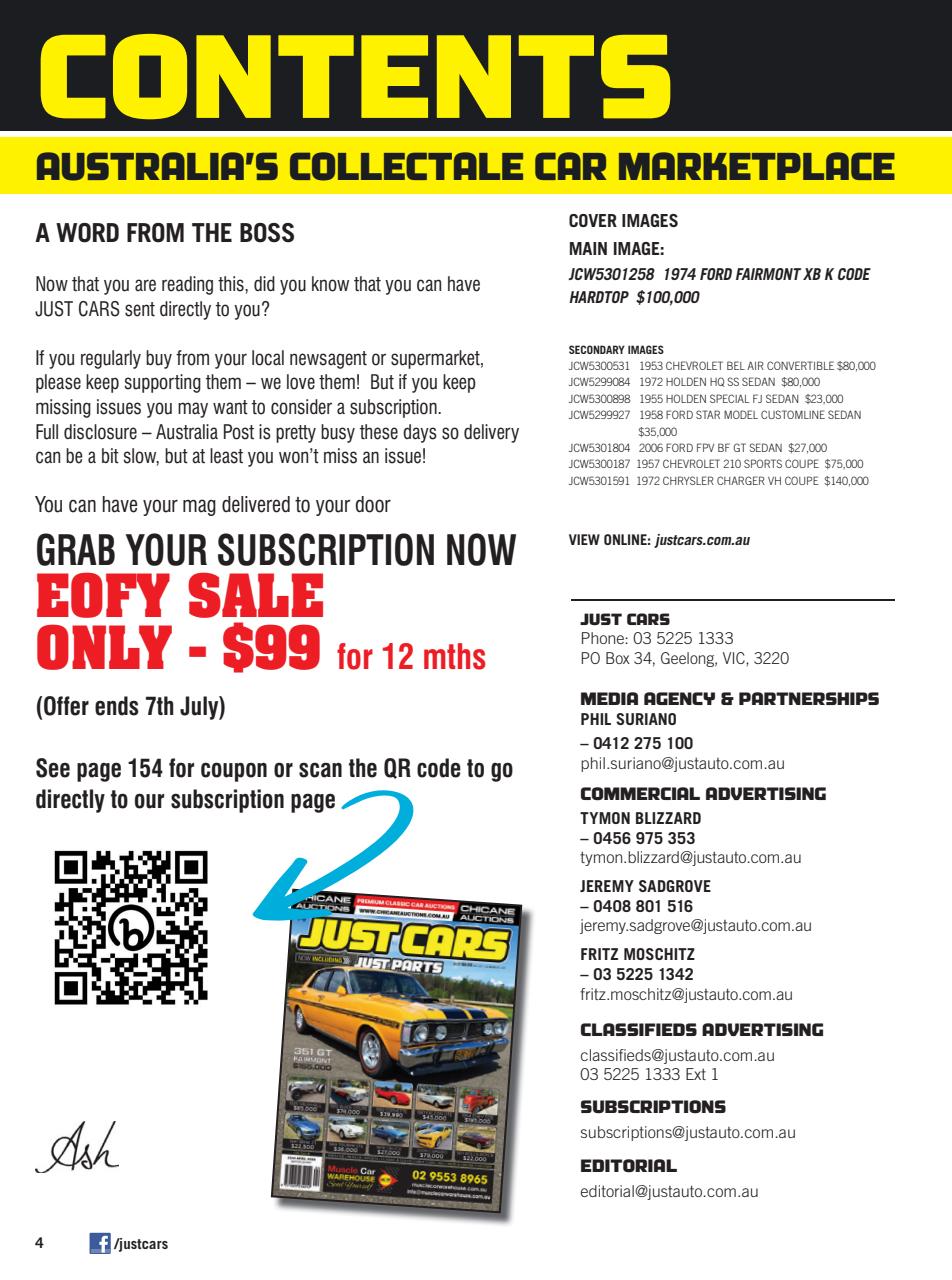 JUST CARS Preview Pages