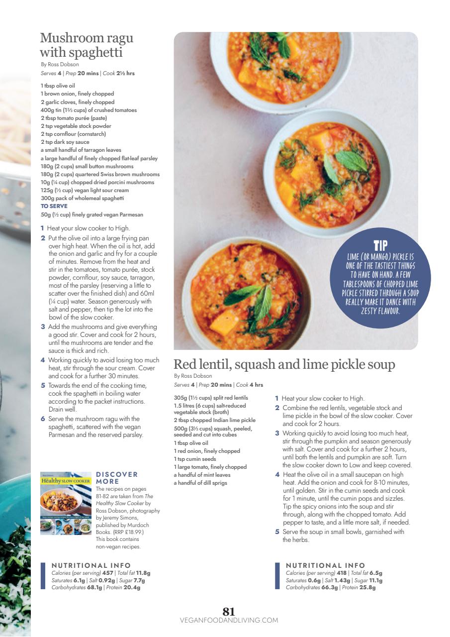 Vegan Food & Living Magazine Preview Pages