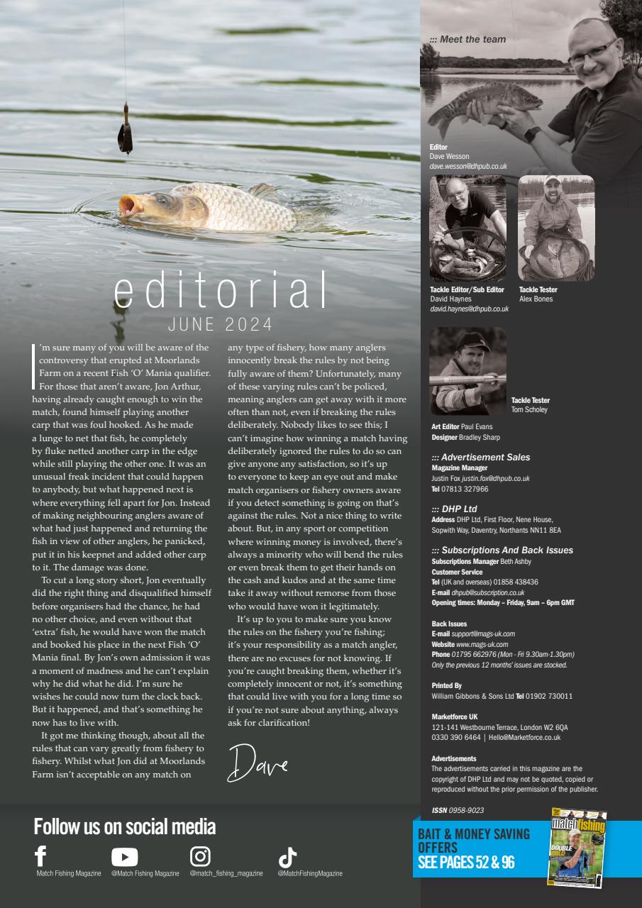 Match Fishing Preview Pages