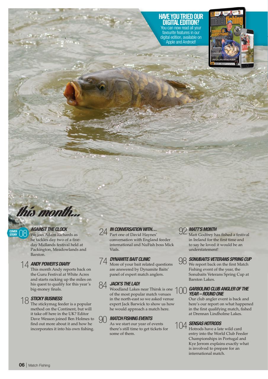 Match Fishing Preview Pages