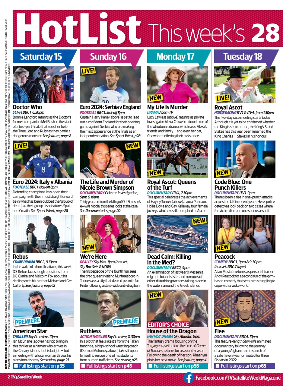 TV & Satellite Week Preview Pages