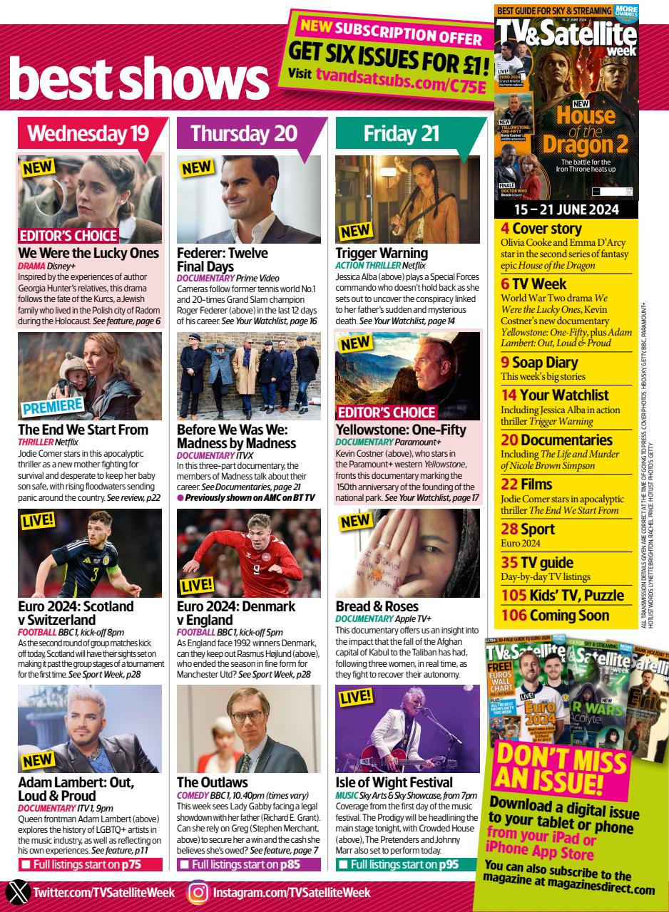 TV & Satellite Week Preview Pages