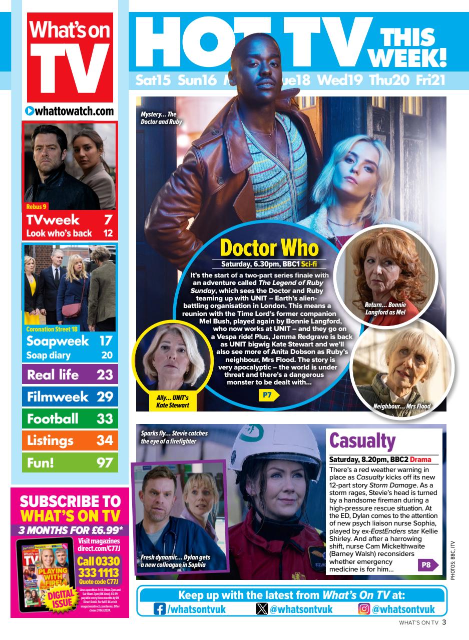 What's on TV Preview Pages