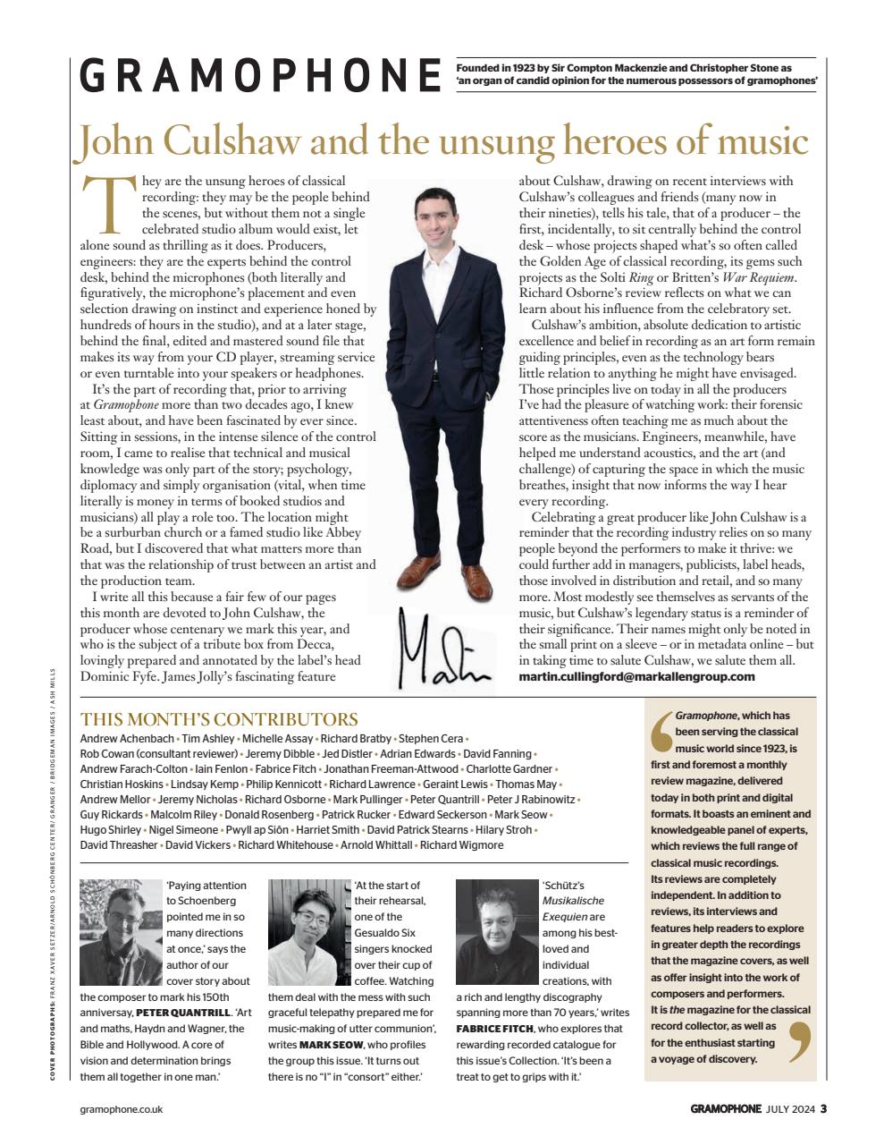 Gramophone Preview Pages