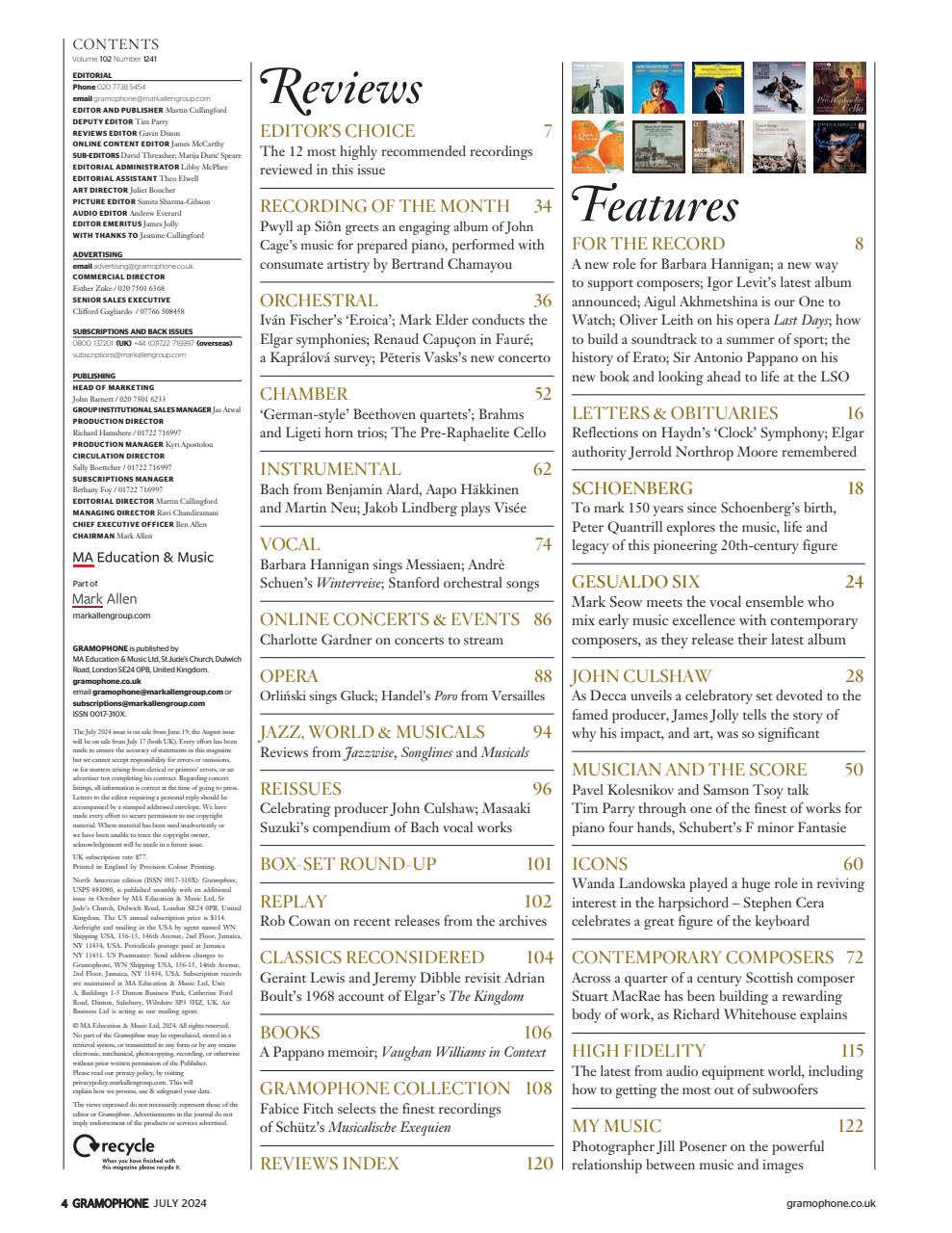 Gramophone Preview Pages