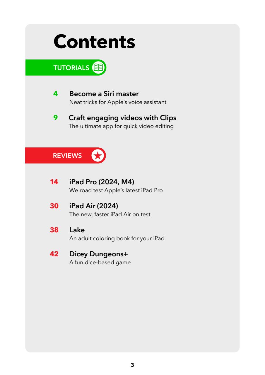 iPad User Preview Pages