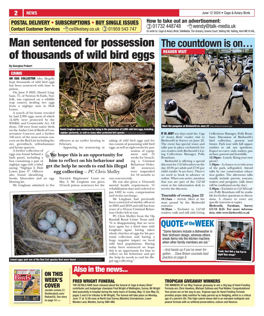 Cage & Aviary Birds Preview Pages
