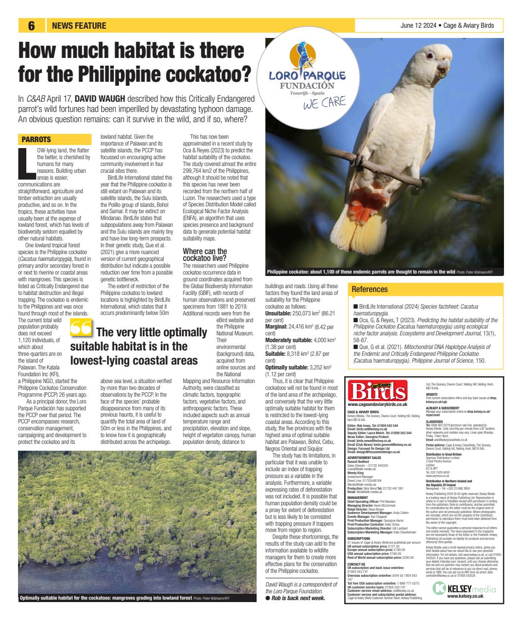 Cage & Aviary Birds Preview Pages
