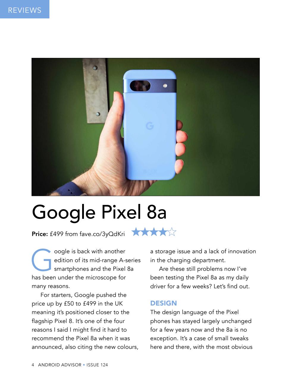 Android Advisor Preview Pages