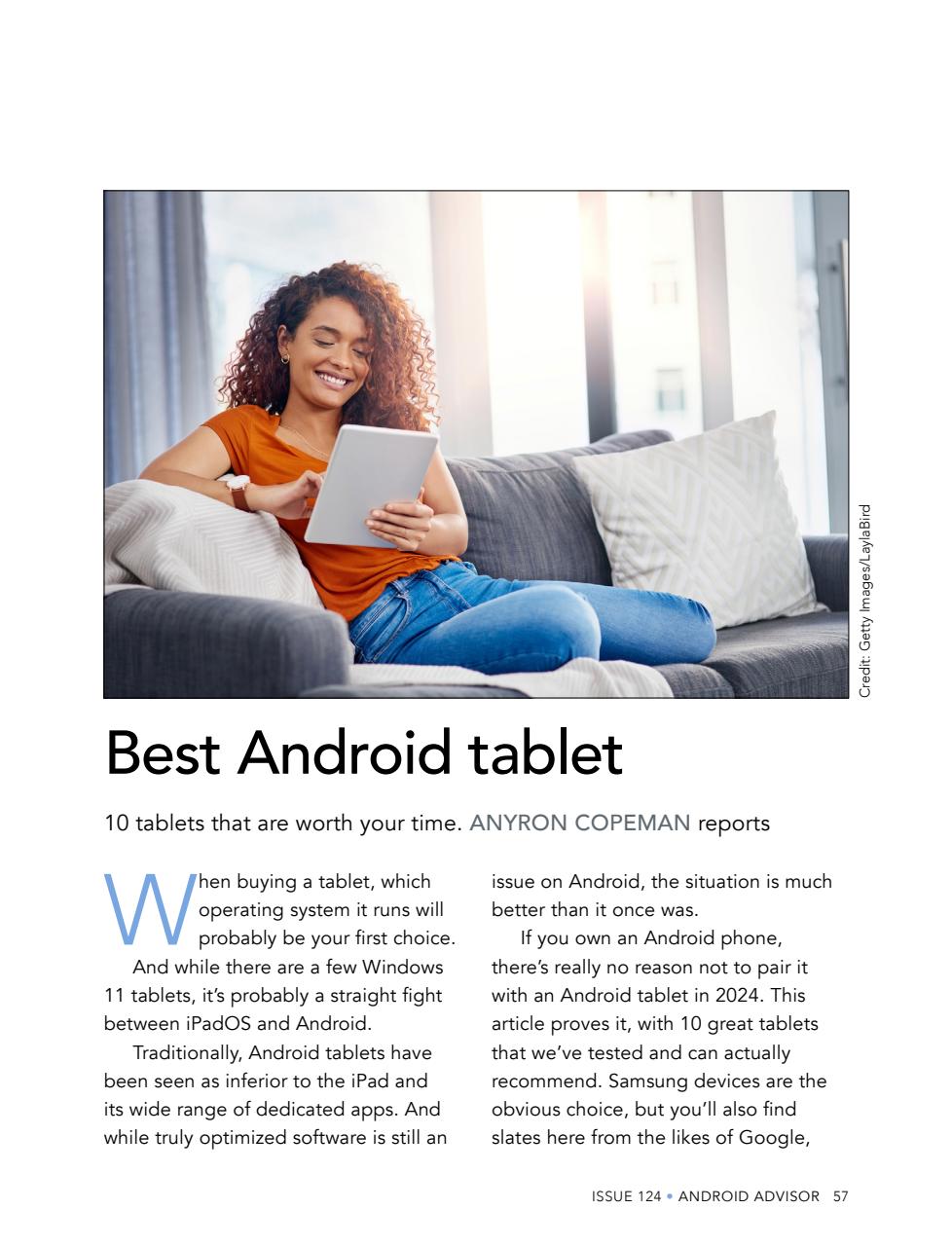 Android Advisor Preview Pages