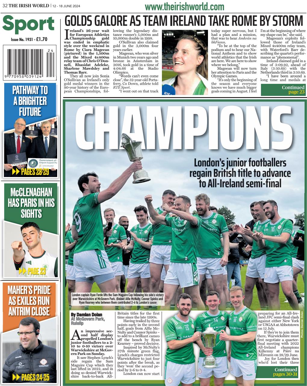 Irish World Preview Pages