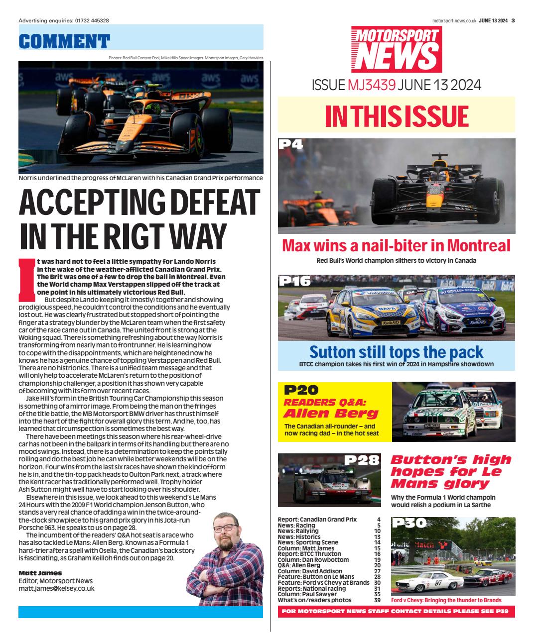 Motorsport News Preview Pages
