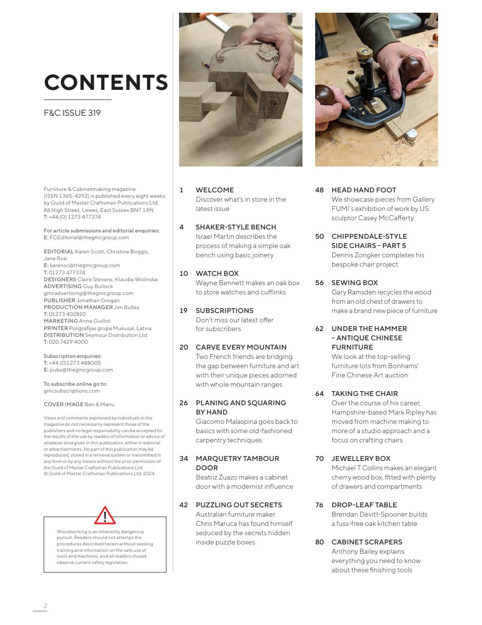 Furniture & Cabinetmaking Preview Pages