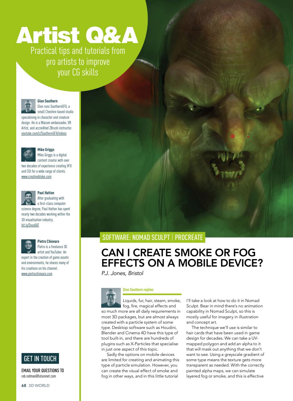 3D World Preview Pages