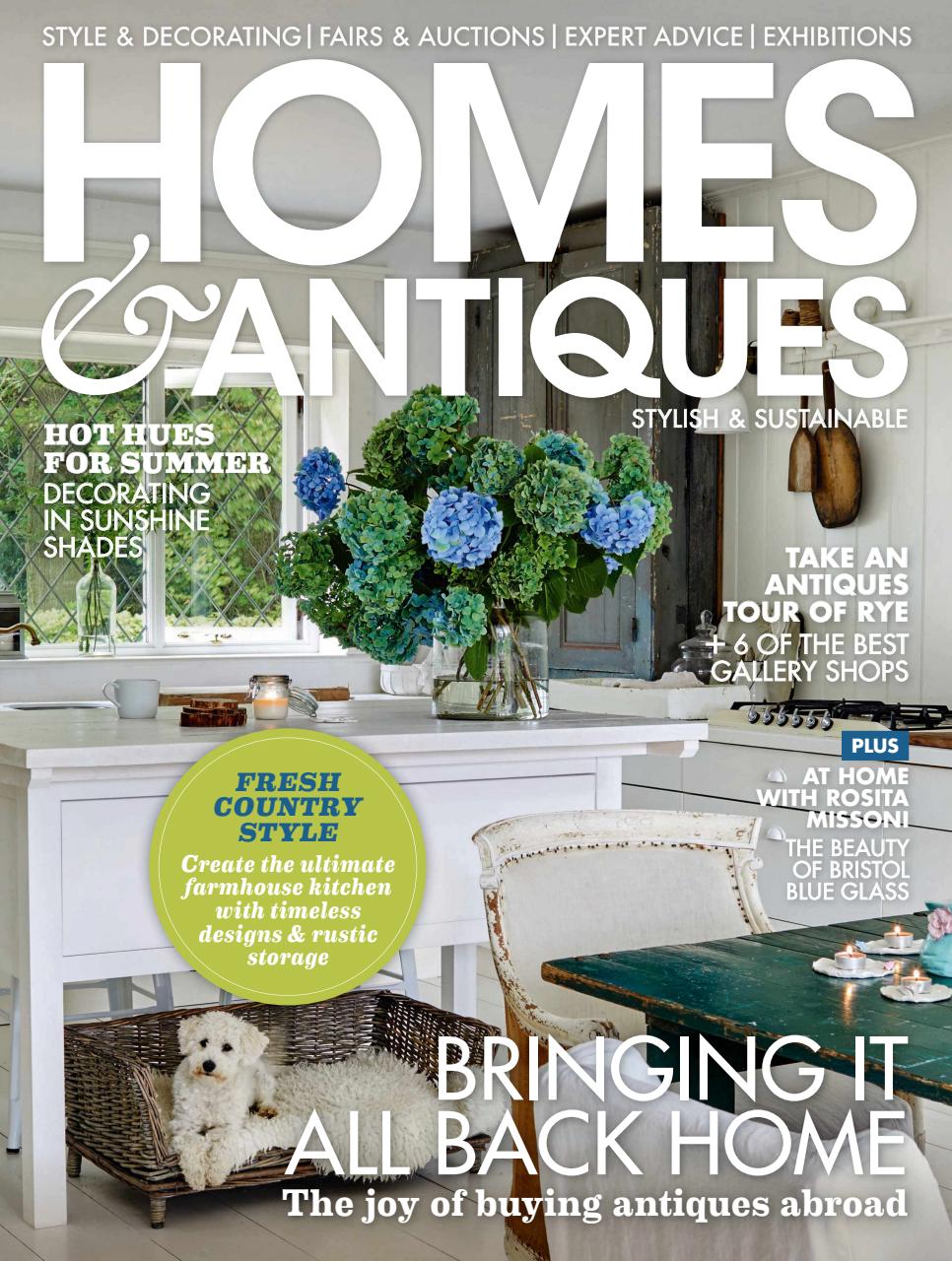 Homes & Antiques Magazine Preview Pages