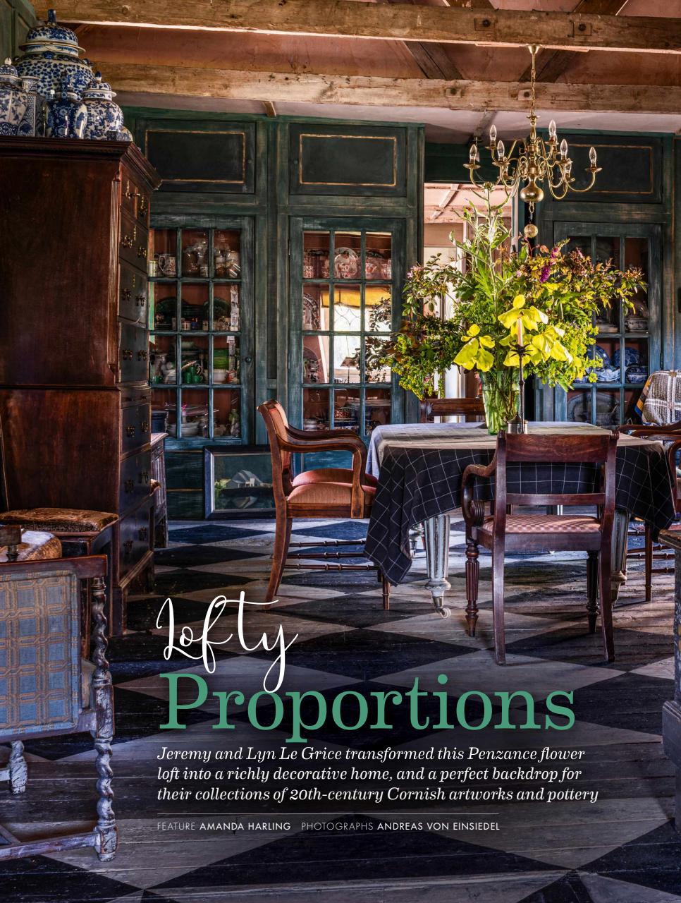Homes & Antiques Magazine Preview Pages