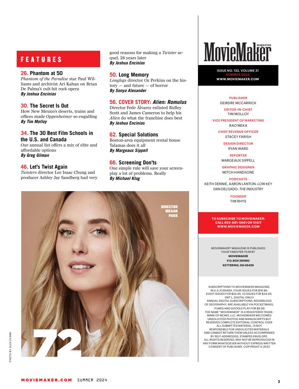 MovieMaker Magazine Preview Pages