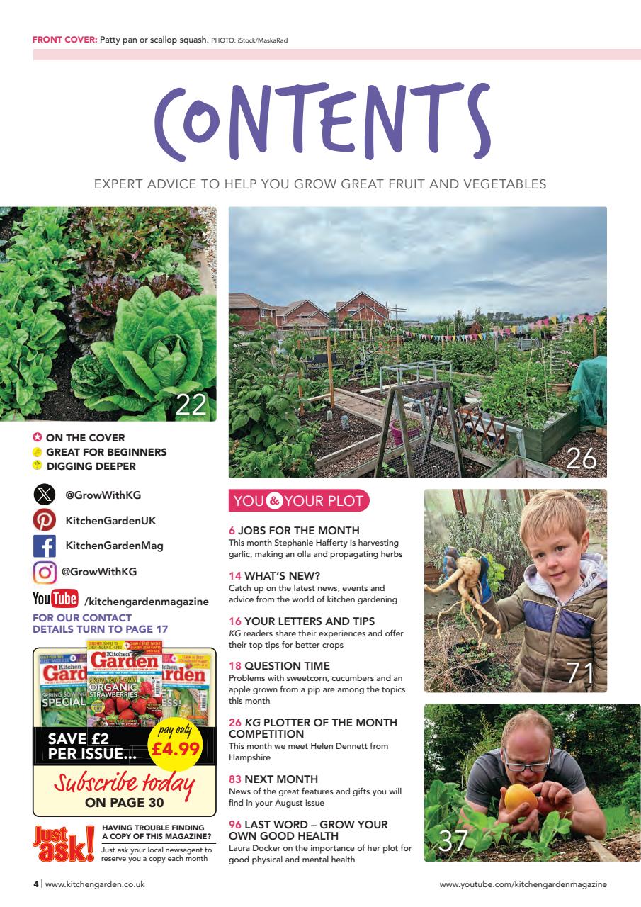 Kitchen Garden Magazine Preview Pages