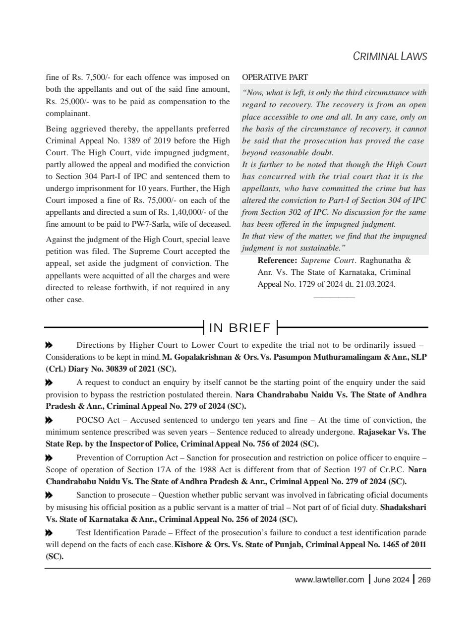 Lawteller – A Legal Awareness Magazine Preview Pages