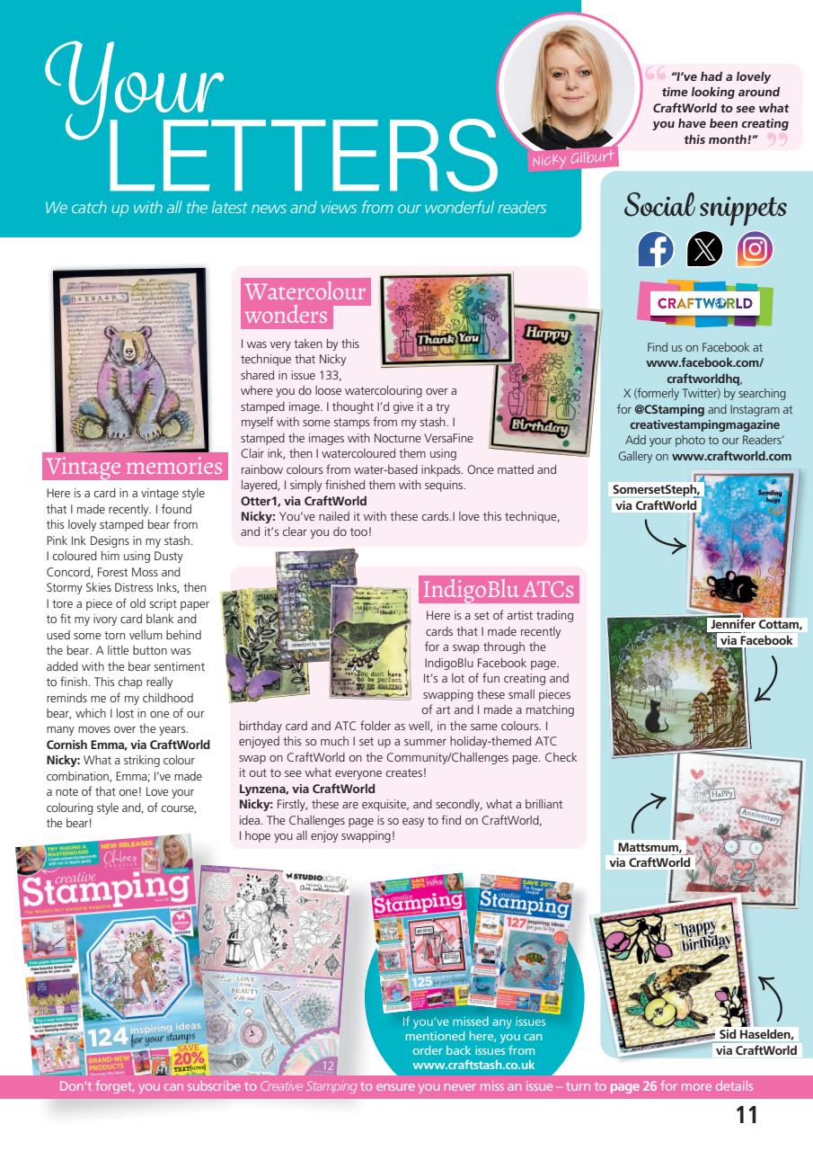 Creative Stamping Preview Pages