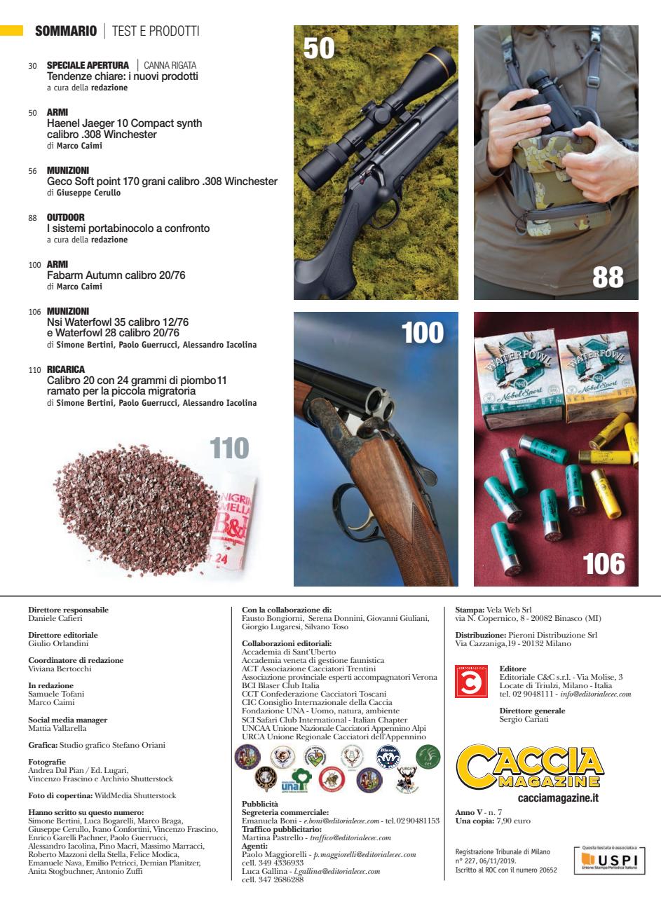 Caccia Magazine Preview Pages