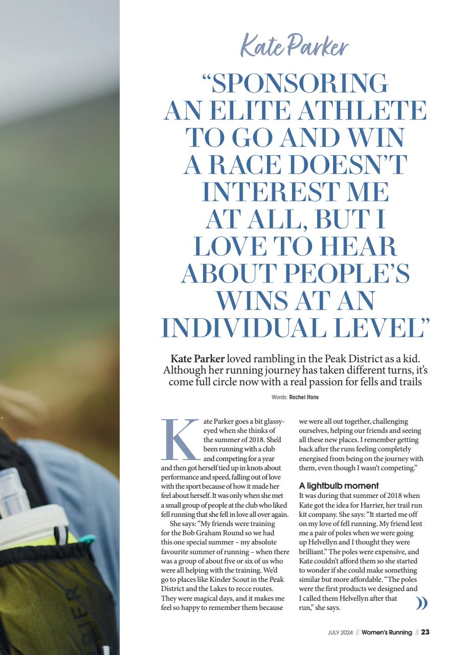 Women’s Running Preview Pages