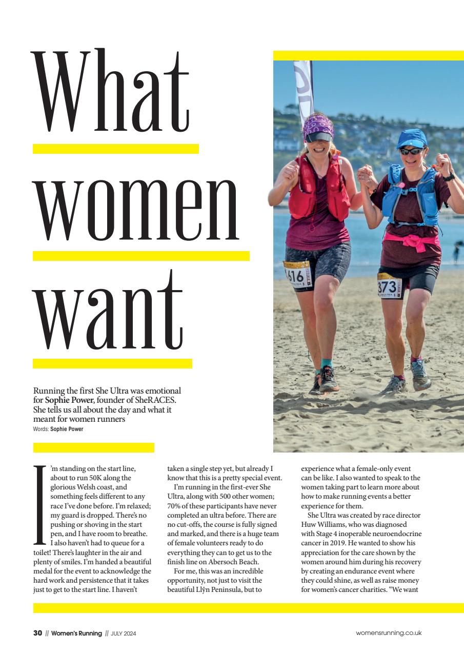 Women’s Running Preview Pages