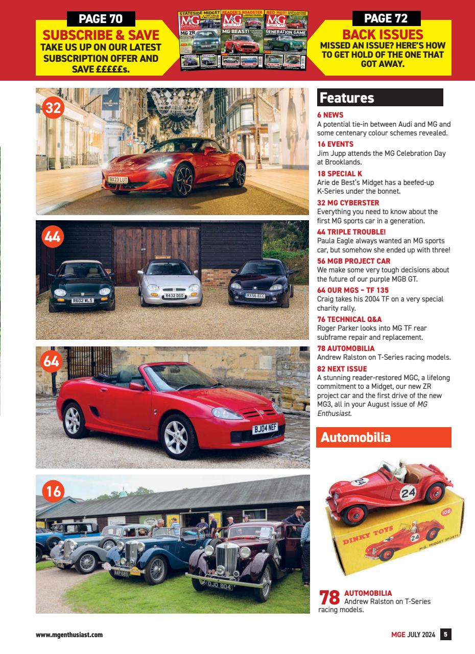 MG Enthusiast Preview Pages