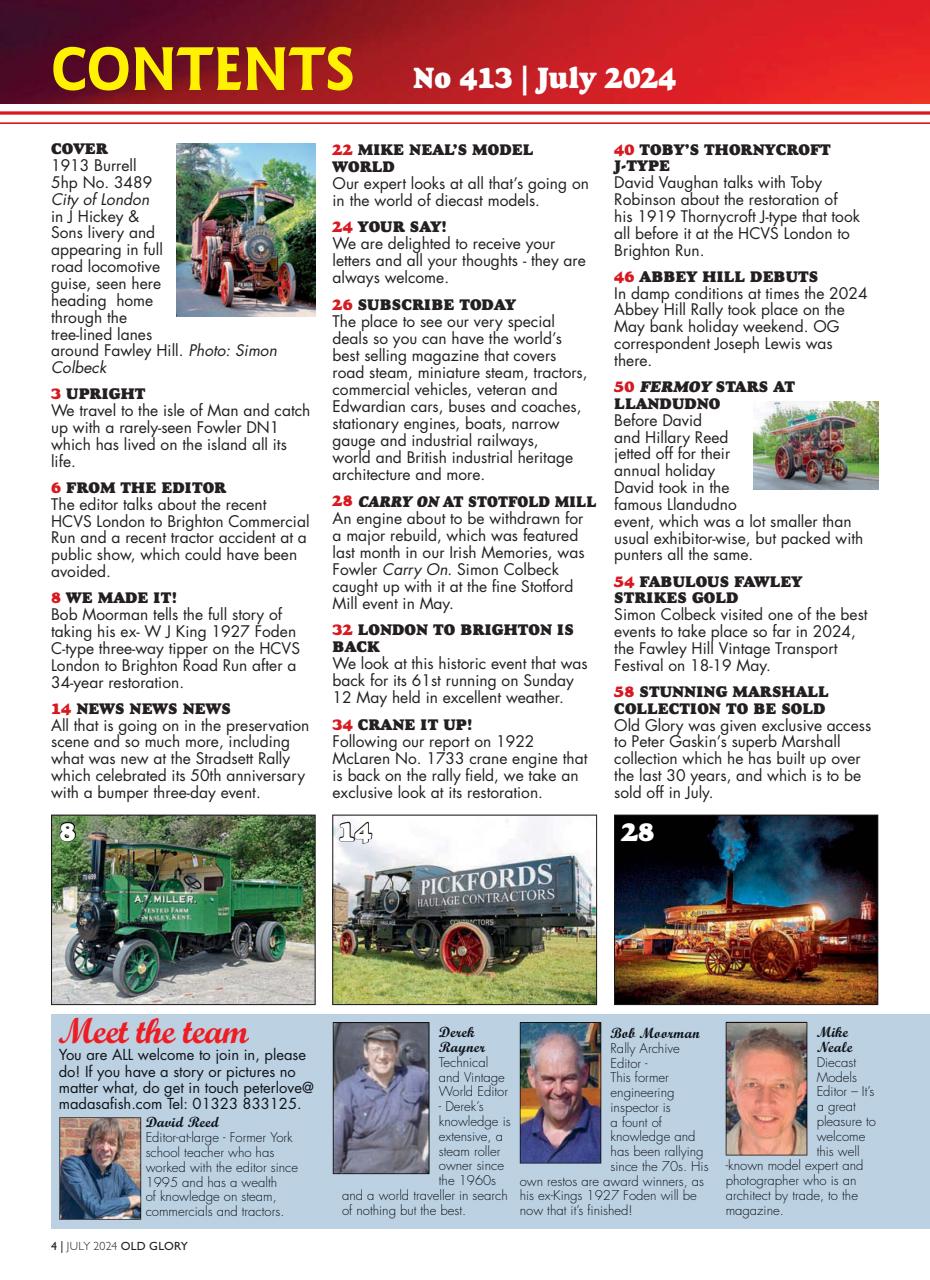 Old Glory Magazine Preview Pages