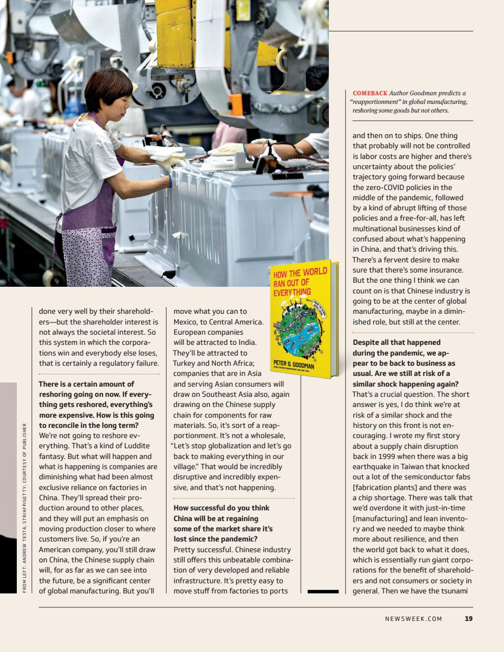 Newsweek International Preview Pages