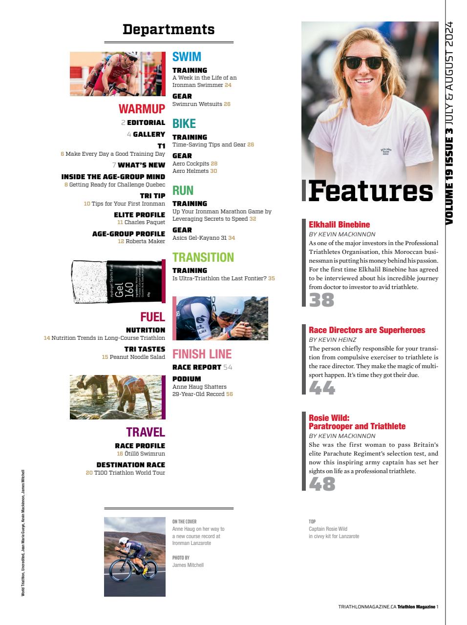 Triathlon Magazine Canada Preview Pages
