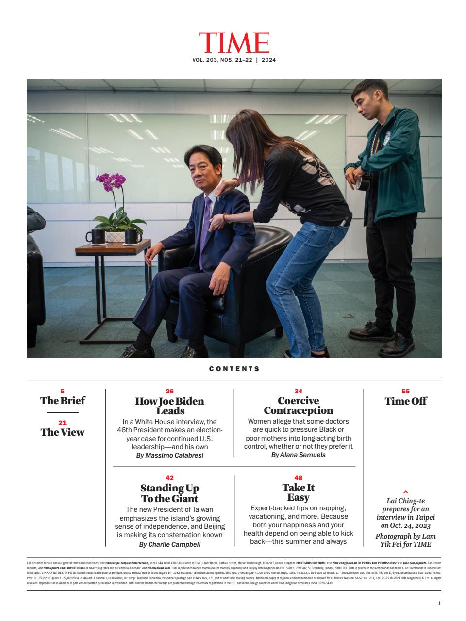 TIME Magazine Europe Preview Pages