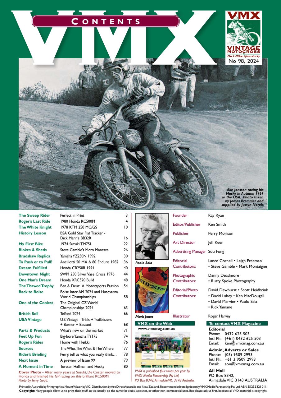 VMX Magazine Preview Pages