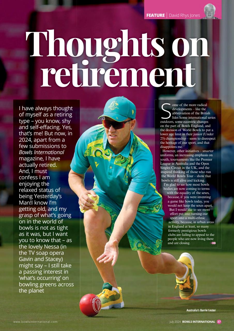 Bowls International Magazine July 2024 Back Issue