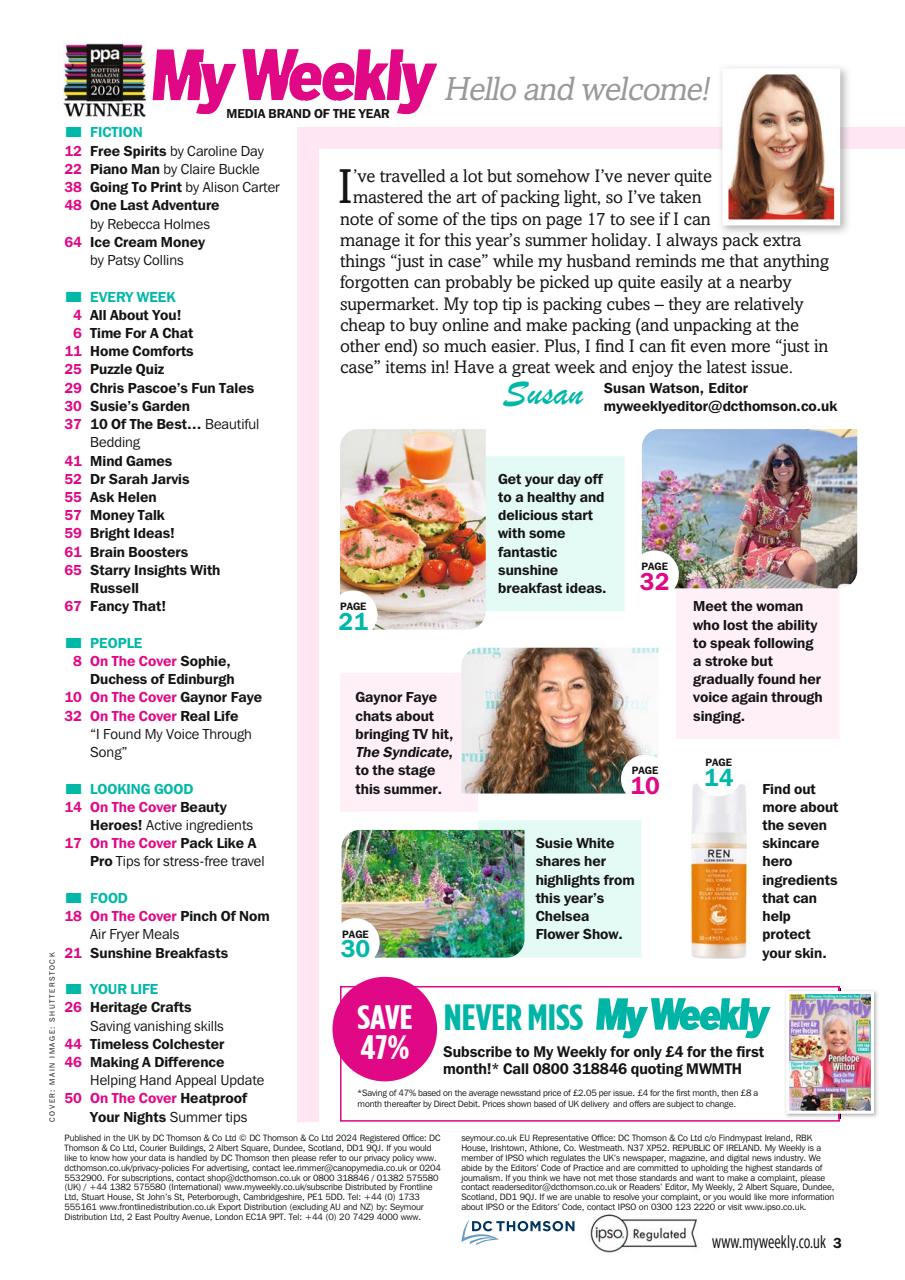 My Weekly Preview Pages