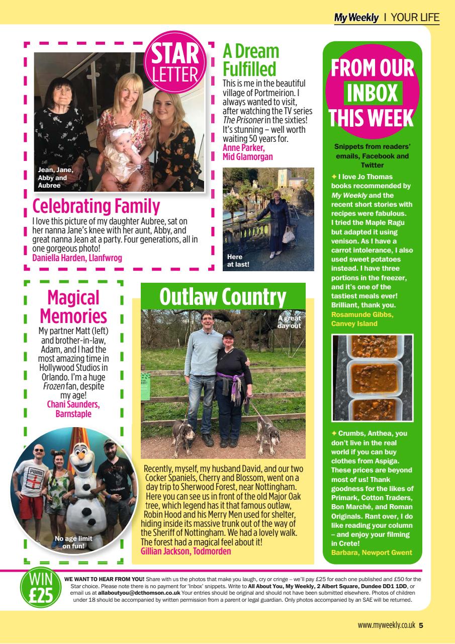 My Weekly Preview Pages