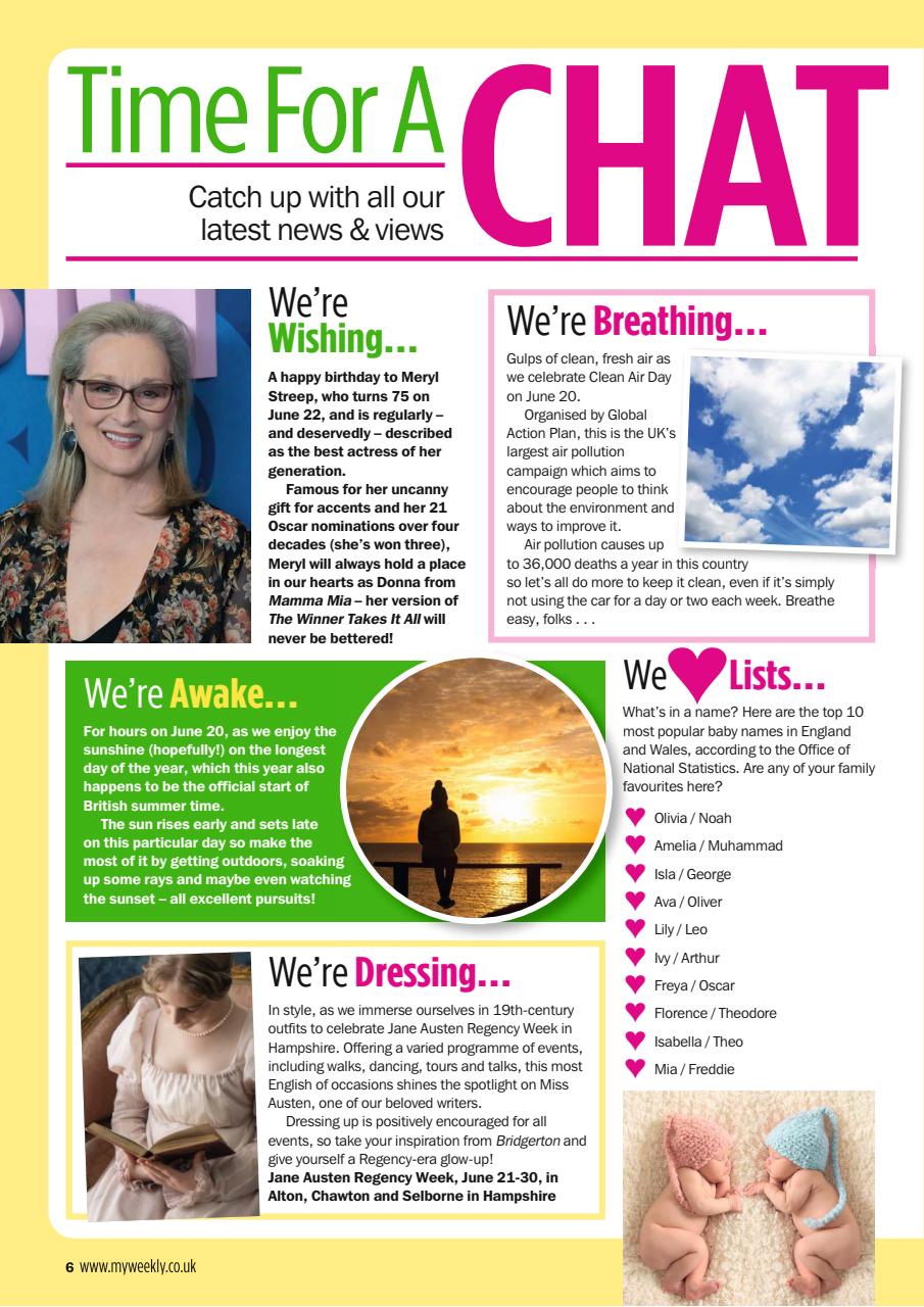 My Weekly Preview Pages