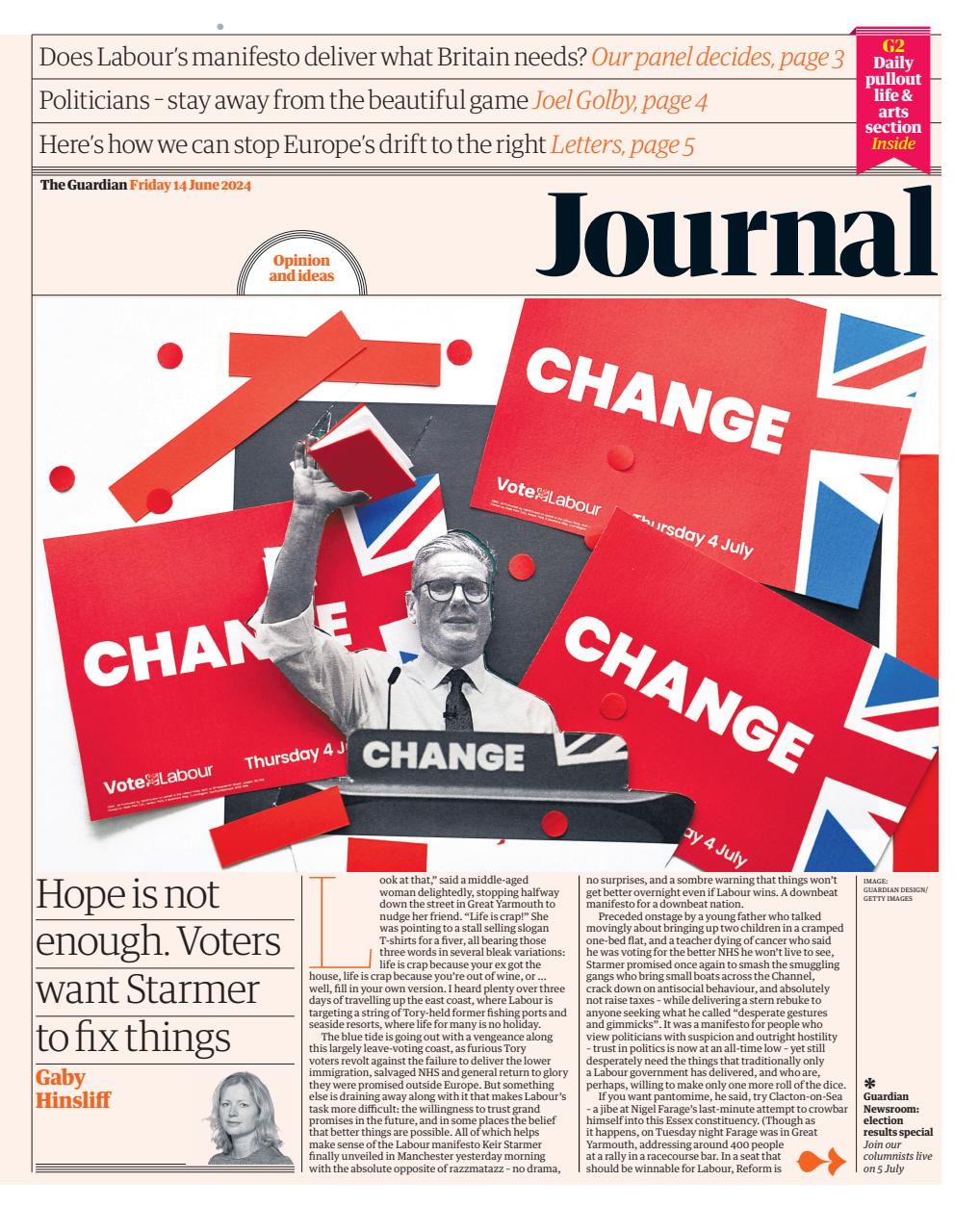 The Guardian Newspaper Preview Pages