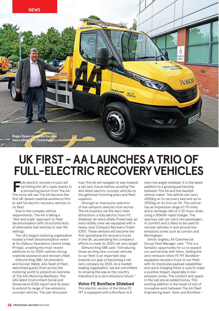 Professional Recovery Magazine Preview Pages