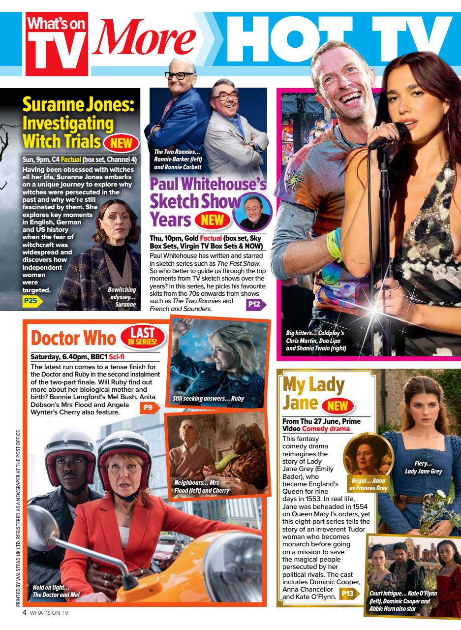 What's on TV Preview Pages