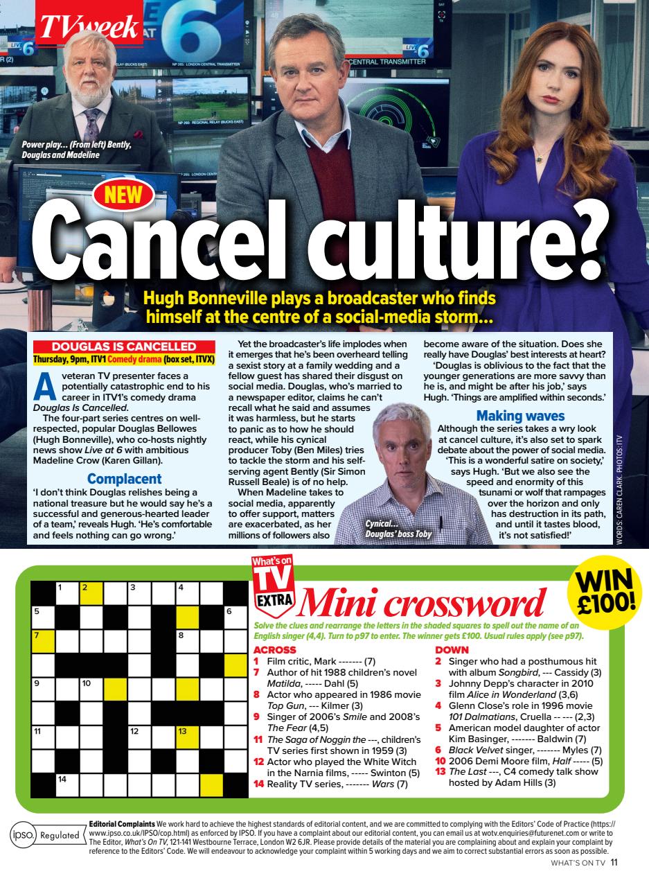 What's on TV Preview Pages