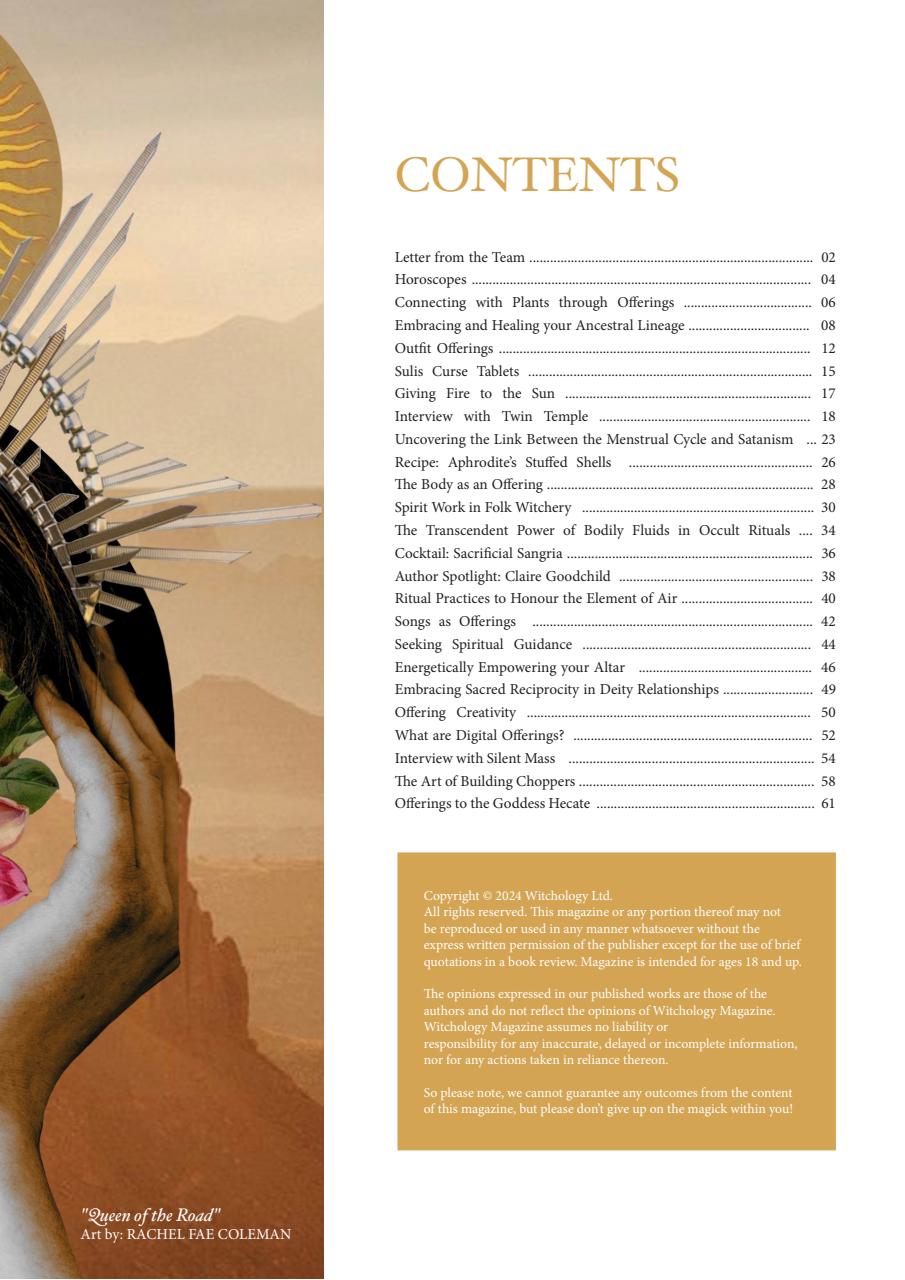 Witchology Magazine Preview Pages