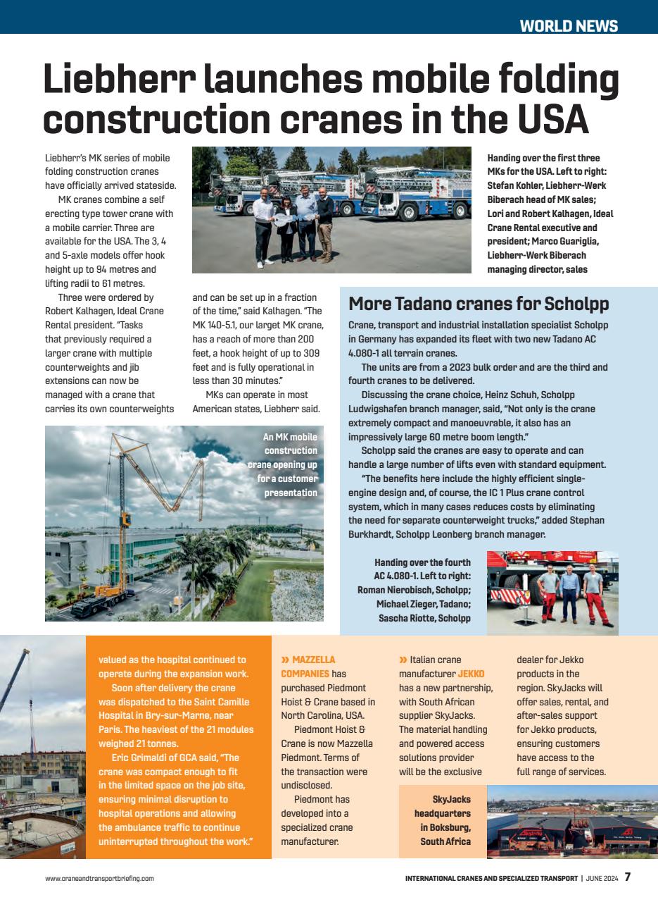 Int. Cranes and Specialized Transp Preview Pages