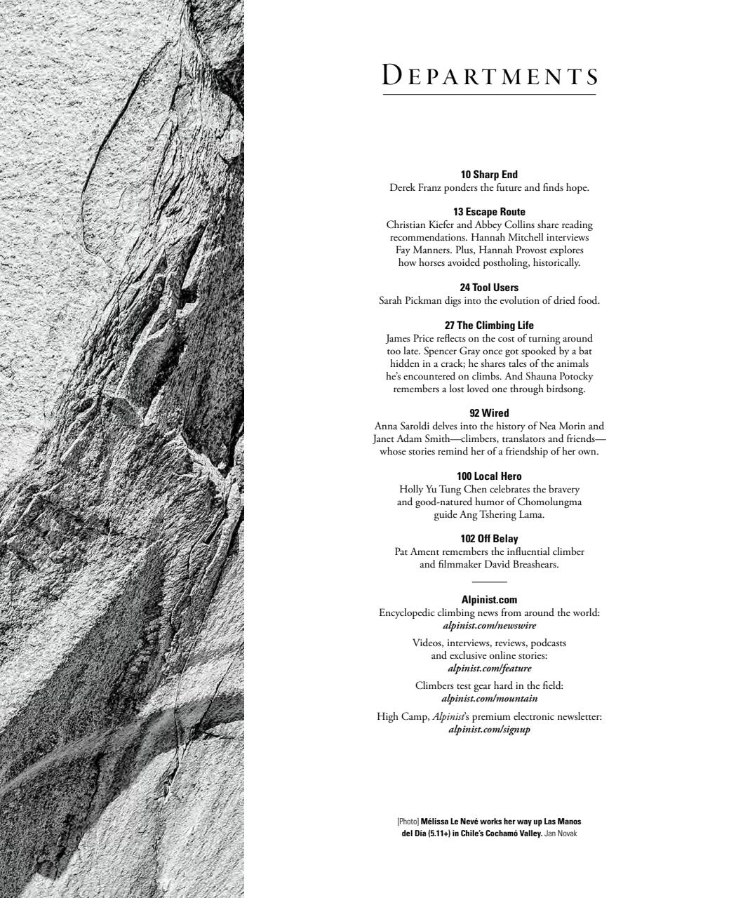 Alpinist Preview Pages