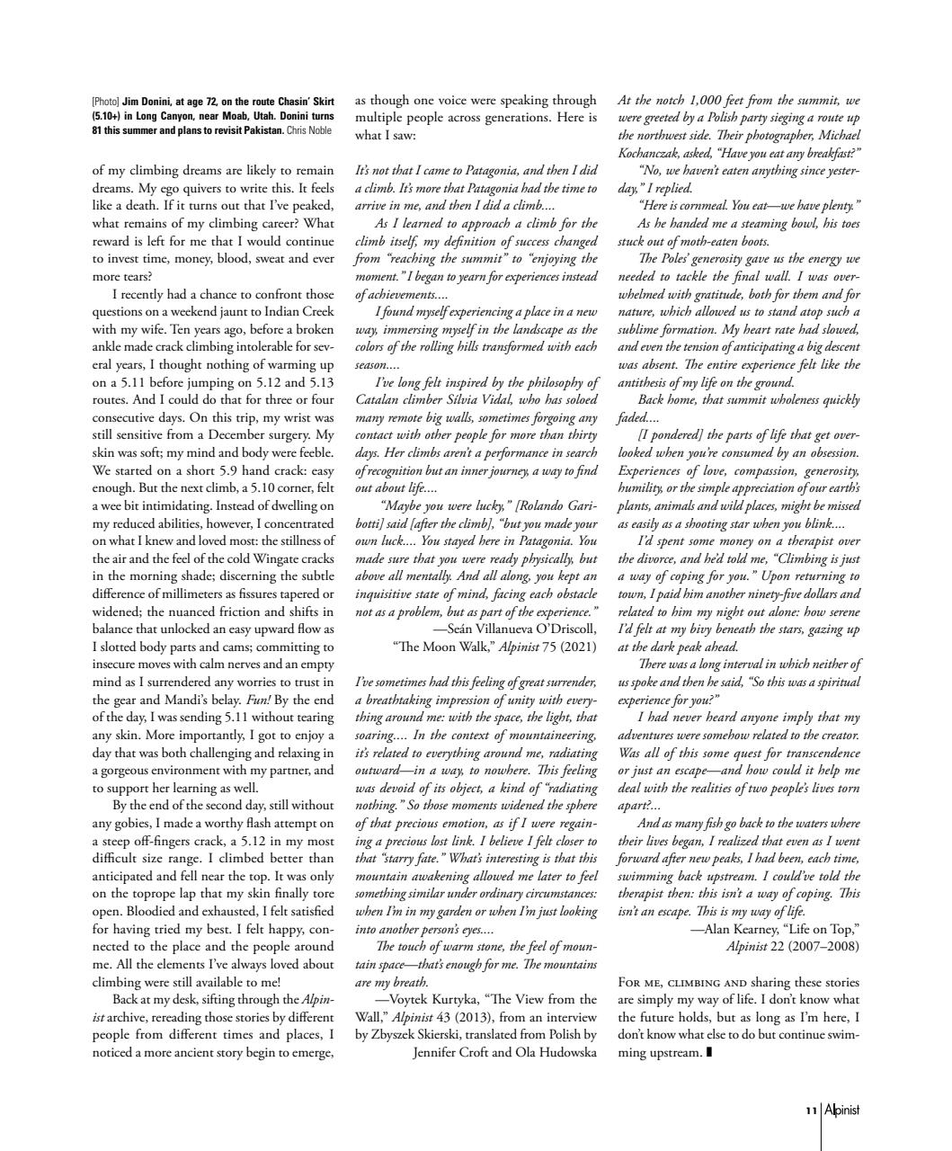 Alpinist Preview Pages