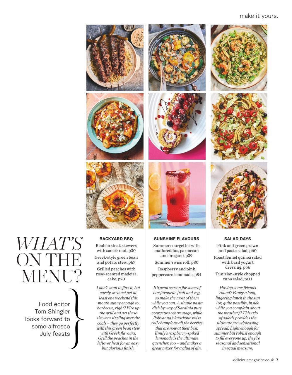 delicious. Magazine Preview Pages