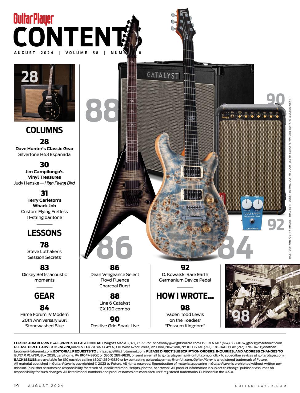 Guitar Player Preview Pages