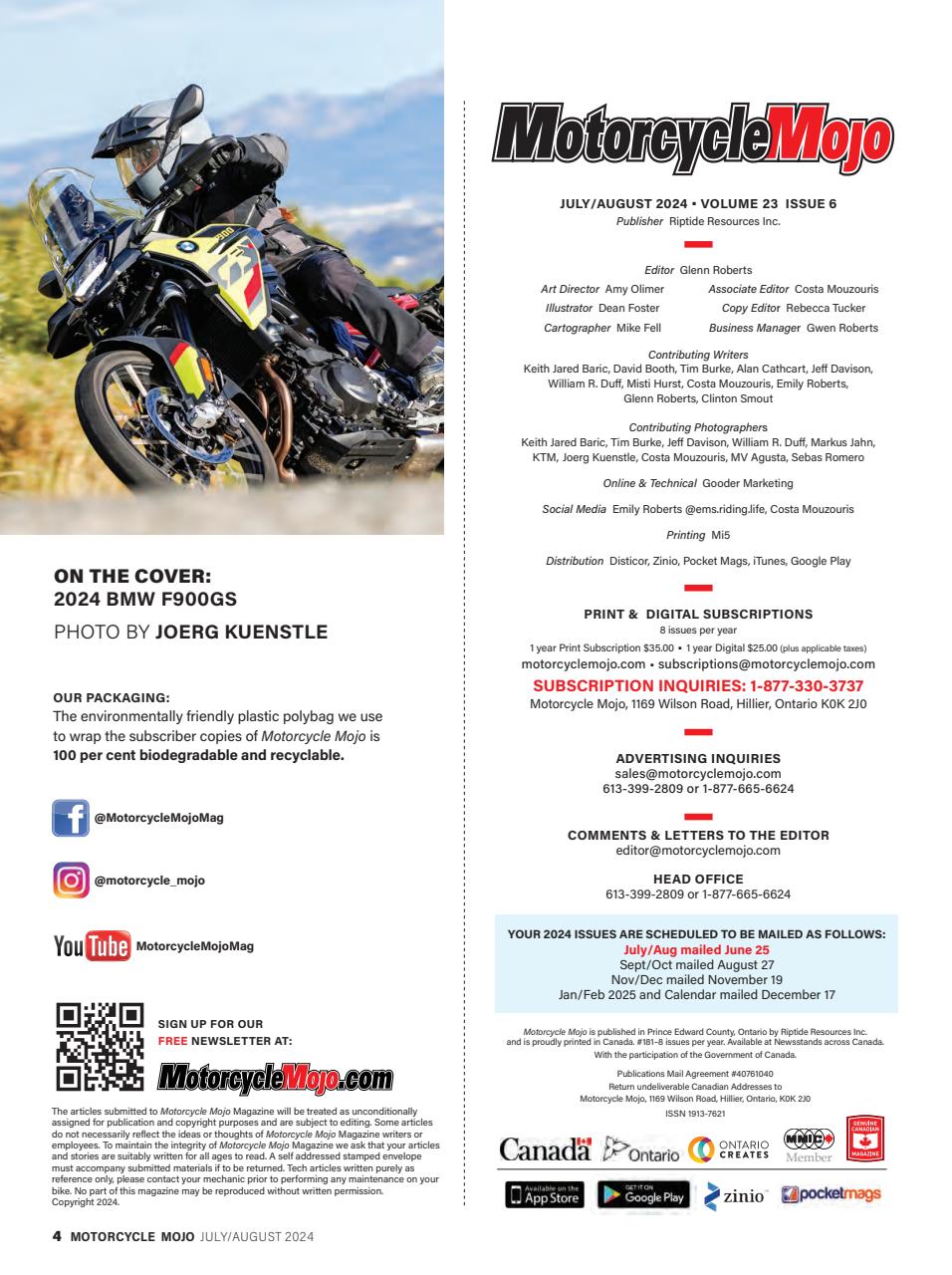 Motorcycle Mojo Preview Pages