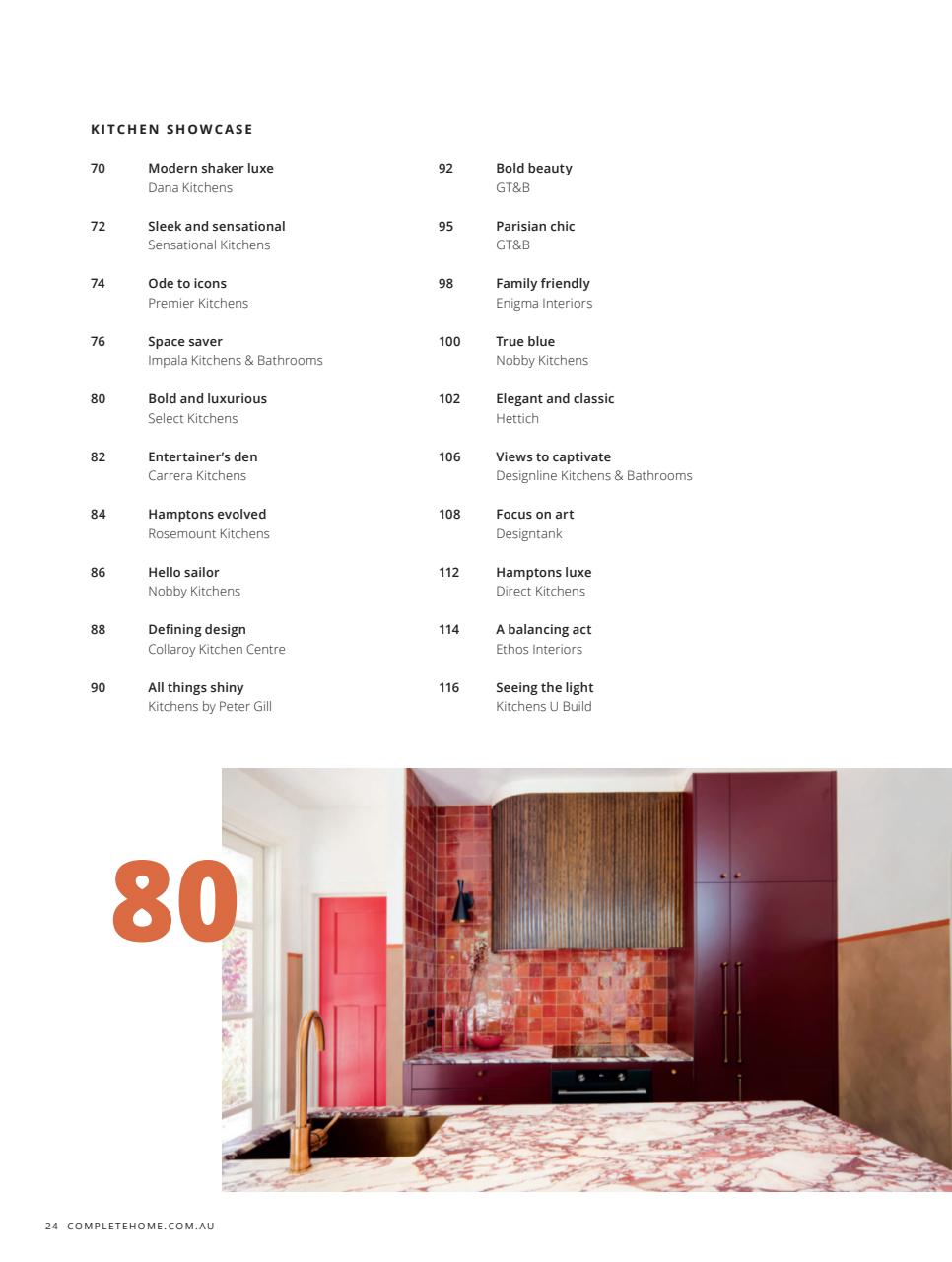 Kitchen Yearbook Preview Pages